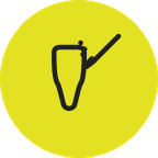 Step 3: the tooth surface is prepared