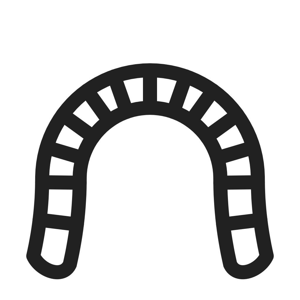Clear aligners icon